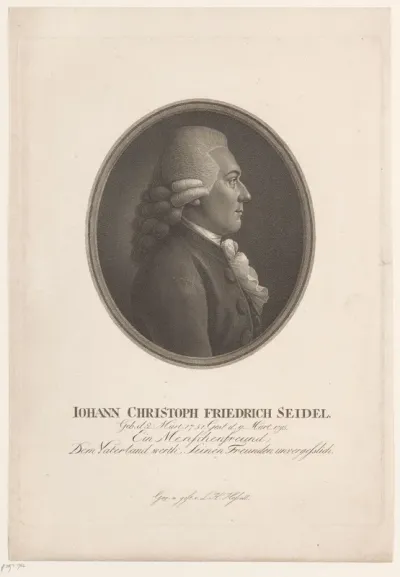 Portret van Johann Christoph Friedrich Seidel