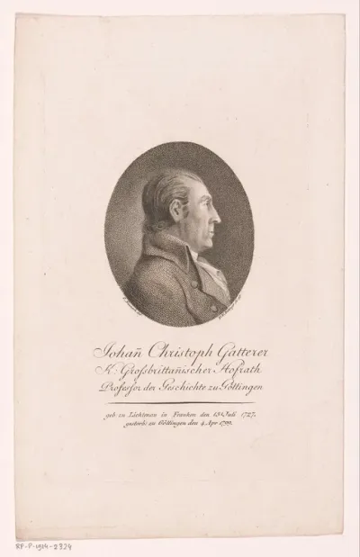 Portret van Johann Christoph Gatterer