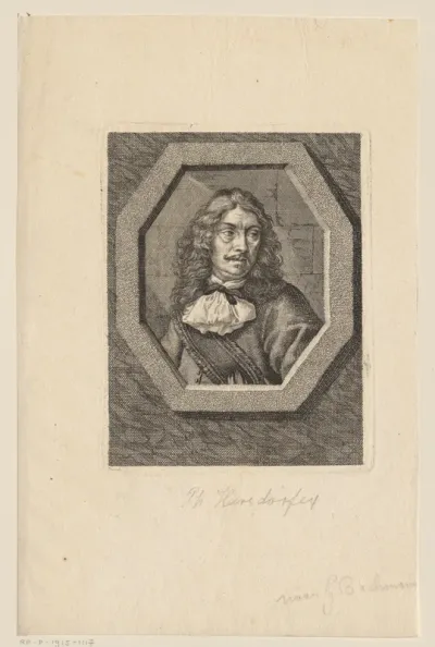 Portret van Johann Christoph Harsdörfer