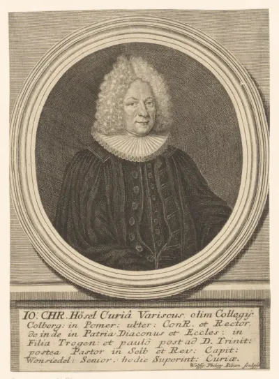 Portret van Johann Christoph Hösel