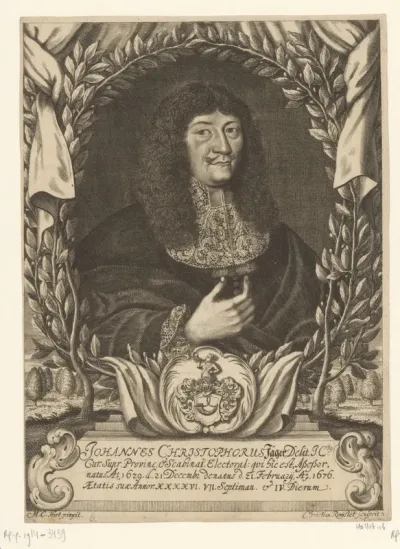 Portret van Johann Christoph Jäger