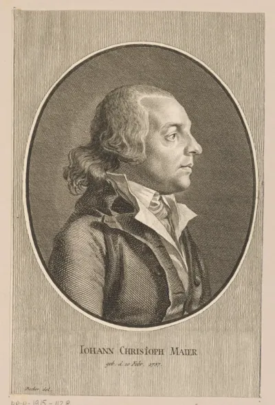 Portret van Johann Christoph Mayer