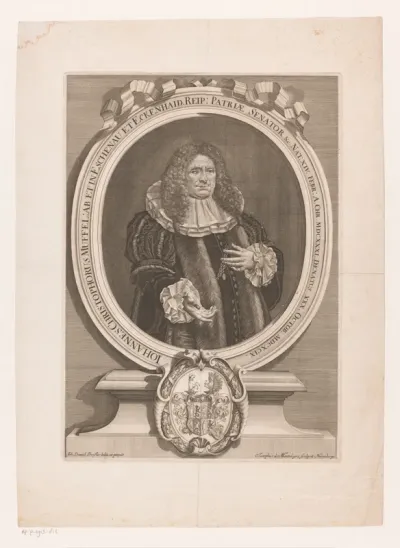 Portret van Johann Christoph Muffel von Eschenau