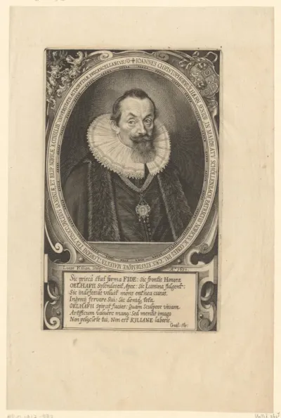 Portret van Johann Christoph Oelhafen van Schöllenbach