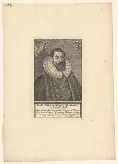 Portret van Johann Christoph Oelhafen von Schöllenbach
