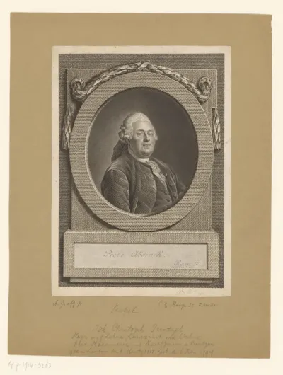 Portret van Johann Christoph Prentzel