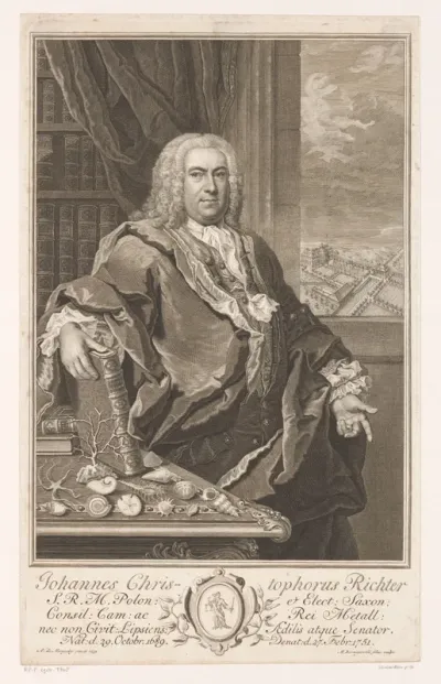 Portret van Johann Christoph Richter