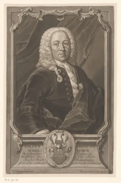 Portret van Johann Christoph Schelhorn