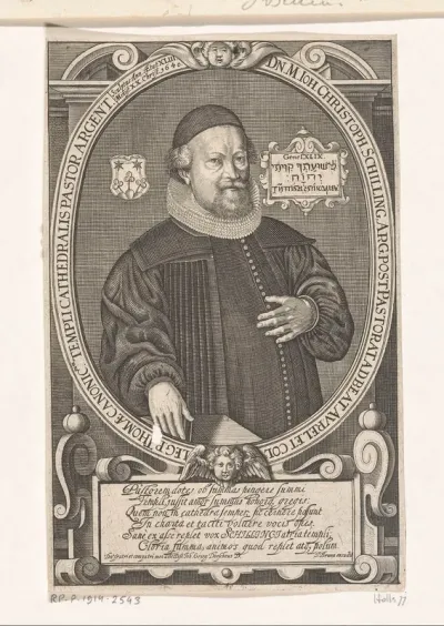 Portret van Johann Christoph Schilling