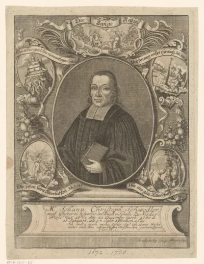 Portret van Johann Christoph Schwedler