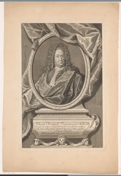 Portret van Johann Christoph Troppaneger
