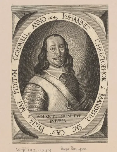 Portret van Johann Christoph von Mandelsloh