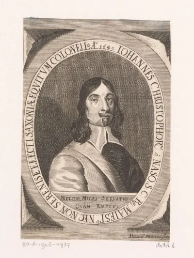 Portret van Johann Christoph von Naso