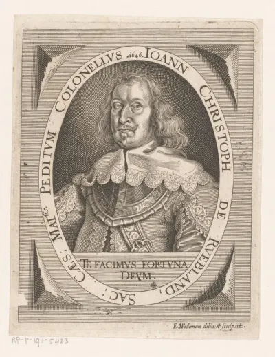 Portret van Johann Christoph von Rübland