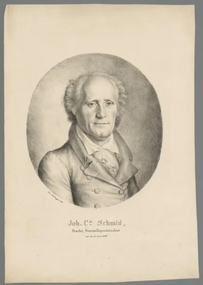 Portret van Johann Christoph von Schmid