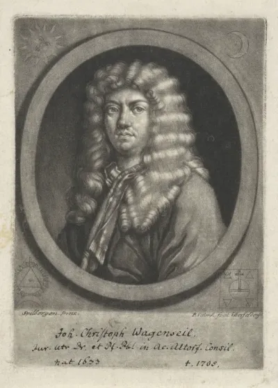 Portret van Johann Christoph Wagenseil
