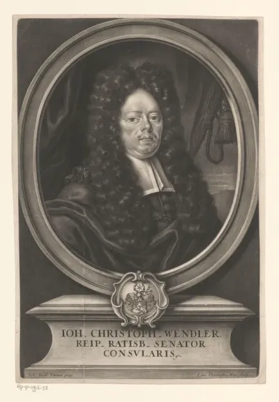 Portret van Johann Christoph Wendler