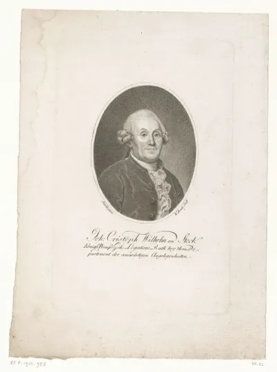 Portret van Johann Christoph Wilhelm von Steck