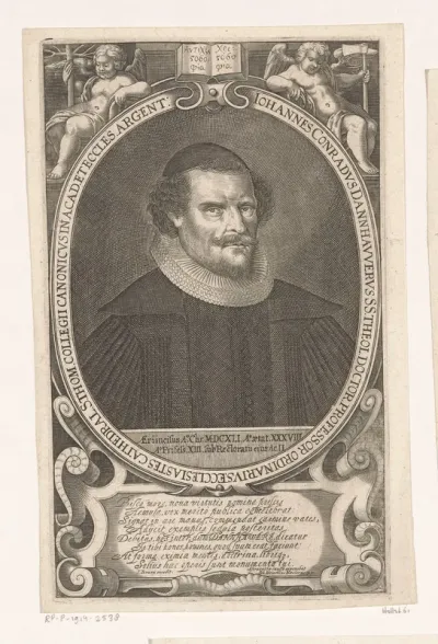 Portret van Johann Conrad Dannhauer