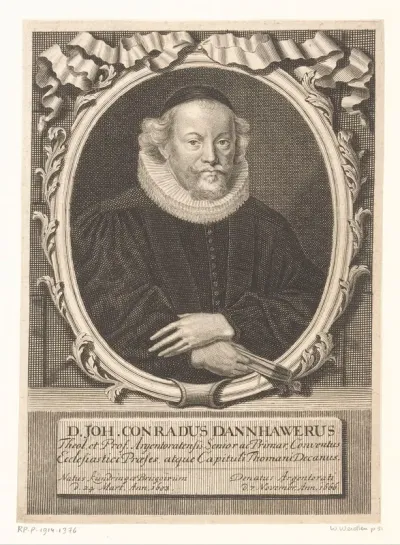 Portret van Johann Conrad Dannhauer