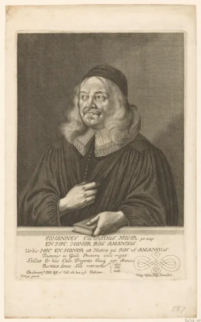 Portret van Johann Conrad Mohr