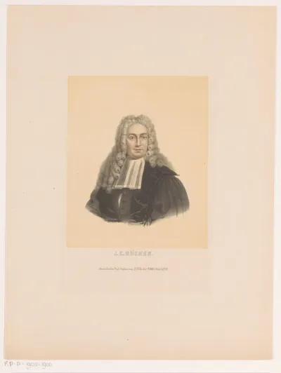 Portret van Johann Conrad Rücker