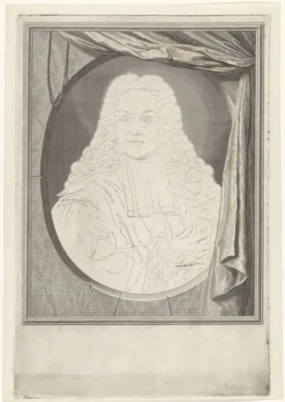 Portret van Johann Conrad Rücker