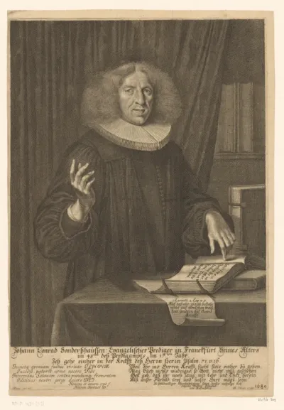 Portret van Johann Conrad Sondershausen
