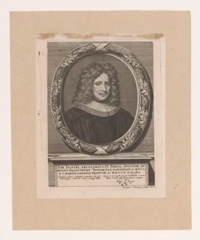 Portret van Johann Daniel Arcularius