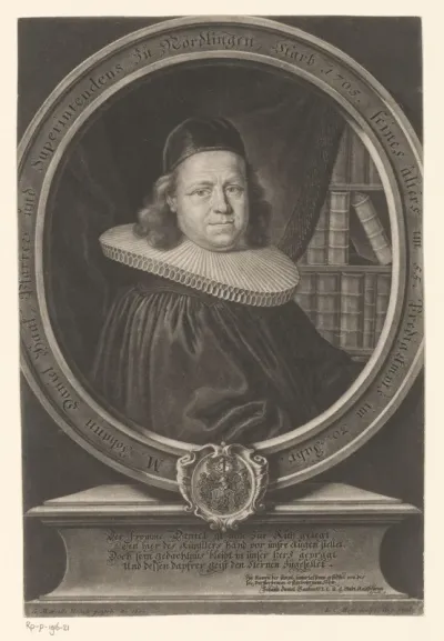 Portret van Johann Daniel Haake