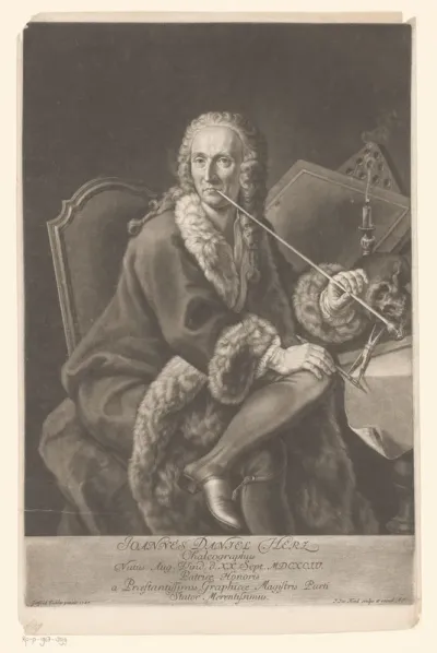 Portret van Johann Daniel Herz