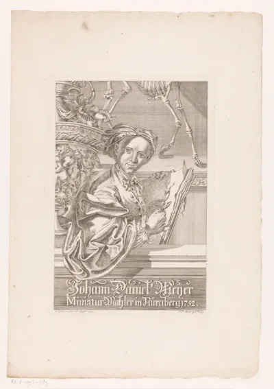 Portret van Johann Daniel Meyer