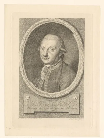 Portret van Johann Daniel Richter