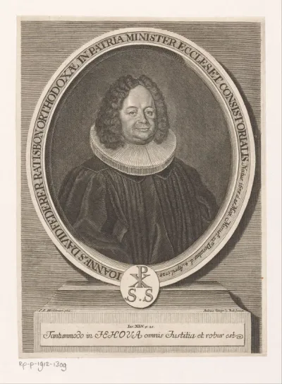 Portret van Johann David Federer