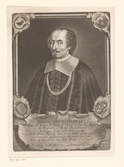 Portret van Johann David Herwarth