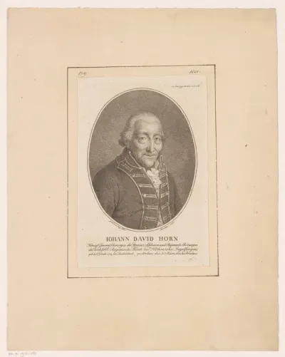 Portret van Johann David Horn
