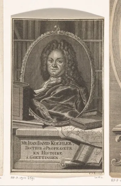 Portret van Johann David Köhler