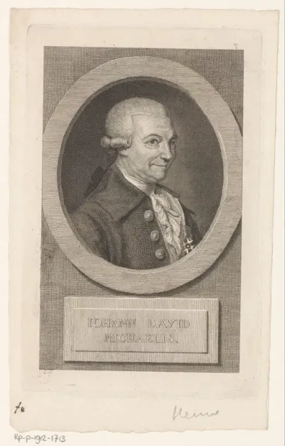 Portret van Johann David Michaelis