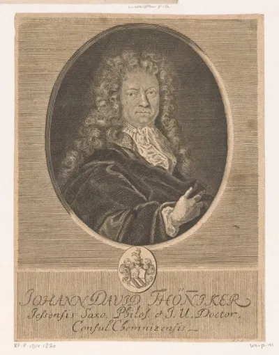 Portret van Johann David Thönnicker