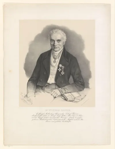 Portret van Johann David Wilhelm Sachse