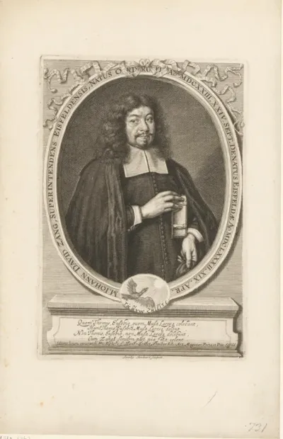 Portret van Johann David Zang