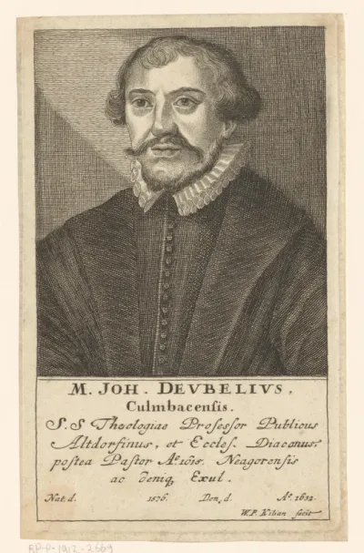Portret van Johann Deubel
