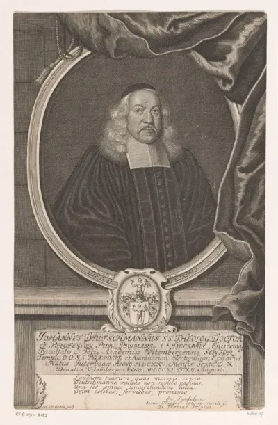 Portret van Johann Deutschmann