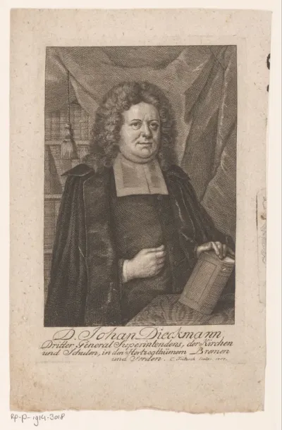 Portret van Johann Dieckmann