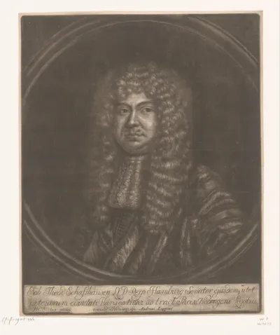 Portret van Johann Diedrich Schaffshausen