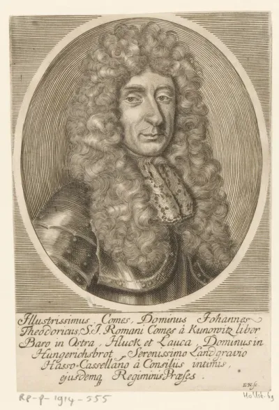 Portret van Johann Dietrich, Freiherr von Kunowitz