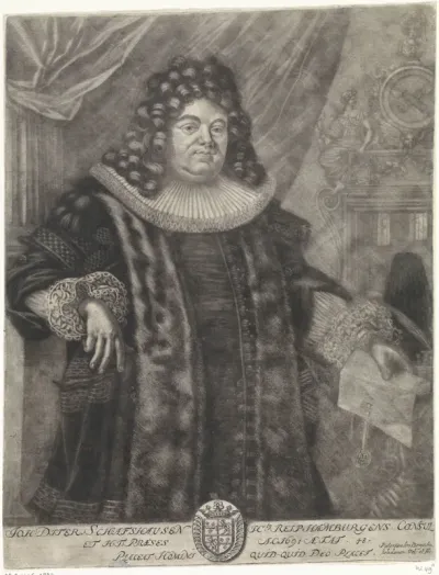 Portret van Johann Dietrich Schaffhausen