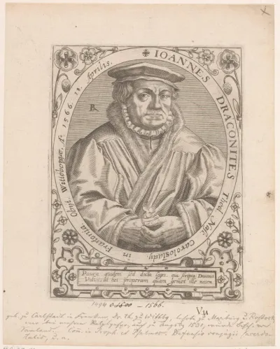Portret van Johann Draconites