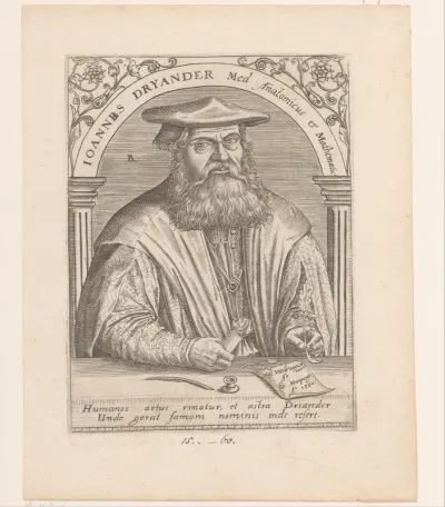Portret van Johann Dryander