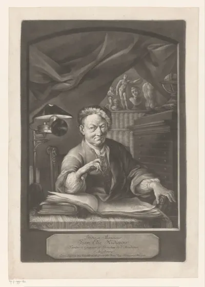 Portret van Johann Elias Ridinger